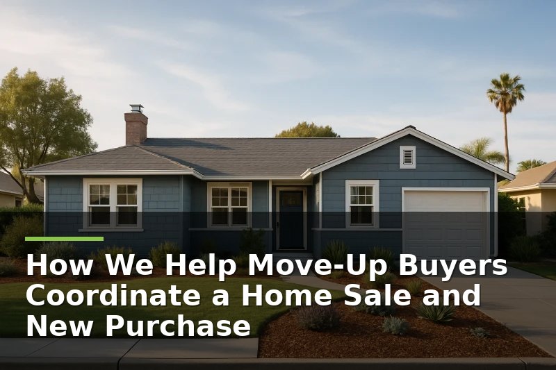 A beautiful, well-maintained single-story ranch-style home with a muted blue-grey two-tone exterior, California suburban home, warm sunny sky, drou...